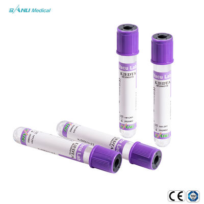 Трубки пурпурная 2ml 3ml 4ml 5ml собрания крови сыворотки ISO CE трубка ЭТИЛЕНДИАМИНТЕТРАЦЕТАТА K2 K3 устранимой