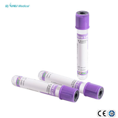 Трубки пурпурная 2ml 3ml 4ml 5ml собрания крови сыворотки ISO CE трубка ЭТИЛЕНДИАМИНТЕТРАЦЕТАТА K2 K3 устранимой