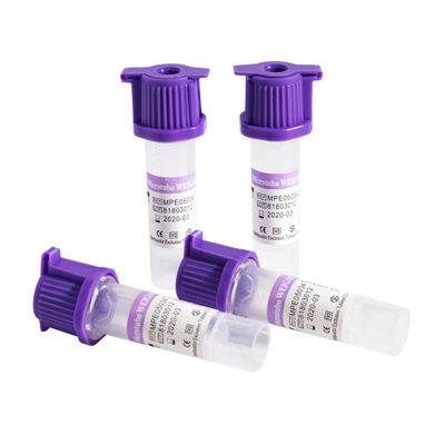 Трубка 8x45mm собрания крови K2EDTA медицинская микро- 0,25 0.5ml