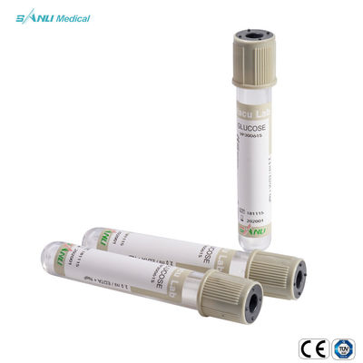 Трубка фторида натрия трубок собрания крови вакуума SANLI 4ml для глюкозы