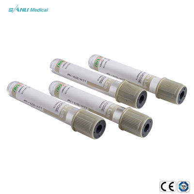 Трубка крови глюкозы трубок собрания крови вакуума 6ml серая верхняя стеклянная