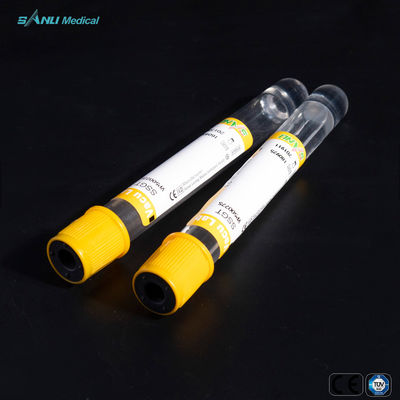 трубка пластиковых трубок желтая верхняя SST собрания крови 4ml для определений сыворотки