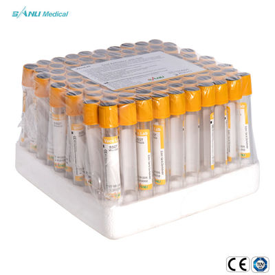 трубка пластиковых трубок желтая верхняя SST собрания крови 4ml для определений сыворотки