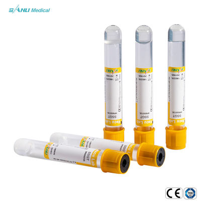 Трубки 8ml собрания крови SSGT стеклянные с активатором и гелем сгустка крови
