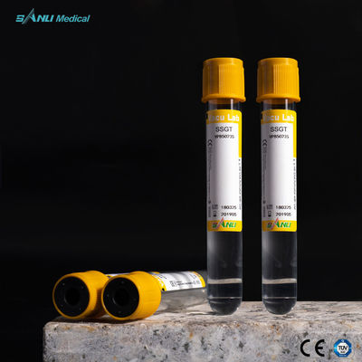 Трубки 8ml собрания крови SSGT стеклянные с активатором и гелем сгустка крови
