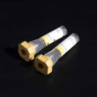 Желтая трубка активатора сгустка крови геля проводника трубок 0.35ml собрания крови капилляра