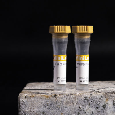 Желтая трубка активатора сгустка крови геля проводника трубок 0.35ml собрания крови капилляра