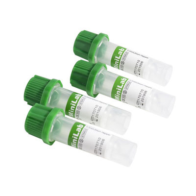 Трубка гепарина лития капиллярного сосуда 0.25ml крови зеленая верхняя