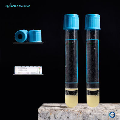 Пробирка 10ML плазмы PRP бляшки богатая с гелем цитрата натрия 3,2%
