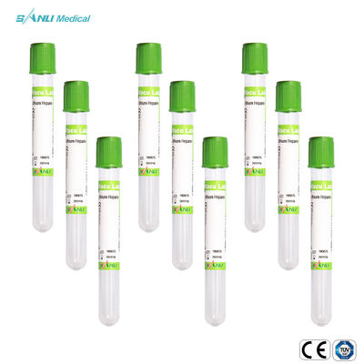 Трубки ISO13485 собрания крови вакуума геля 2ml гепарина лития с закрытием безопасности