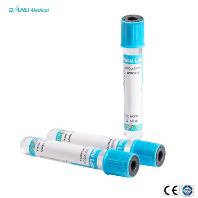 медицинский CE 13x75mm трубки анализа крови свертывания вакуума 10ml устранимый