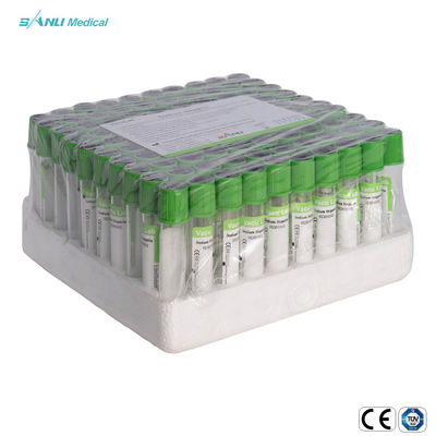 Одобренный CE ISO 4ml трубок собрания крови плазмы гепарина натрия зеленый верхний устранимый